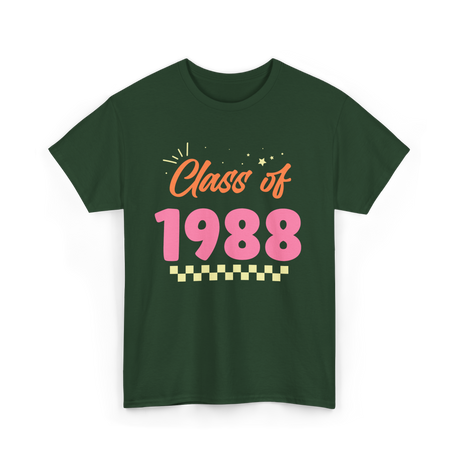 Class of 1988 Reunion Celebration T-Shirt - Forest Green