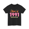 Class of 1991 Reunion Graduation T-Shirt - Black