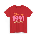 Class of 1991 Reunion Graduation T-Shirt - Red