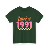 Class of 1991 Reunion Graduation T-Shirt - Forest Green