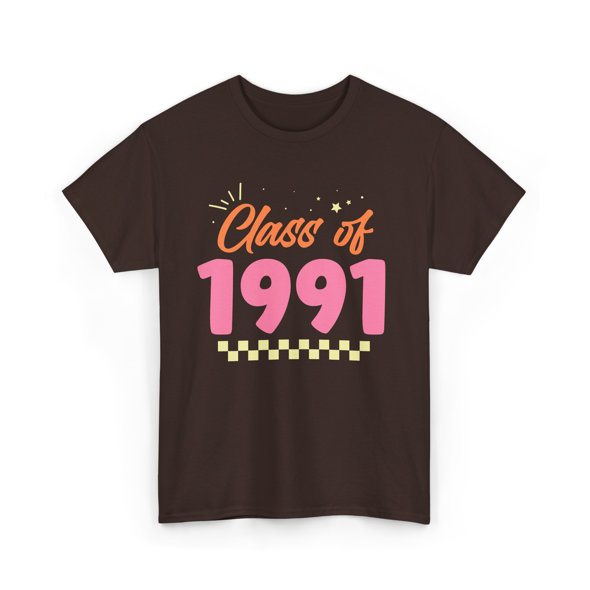 Class of 1991 Reunion Graduation T-Shirt - Dark Chocolate