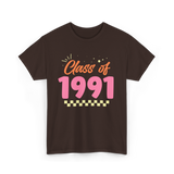 Class of 1991 Reunion Graduation T-Shirt - Dark Chocolate