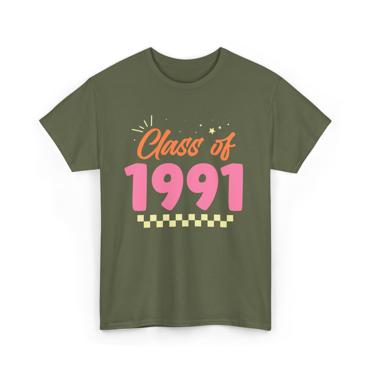 Class of 1991 Reunion Graduation T-Shirt - Military Green