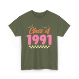 Class of 1991 Reunion Graduation T-Shirt - Military Green