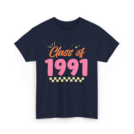 Class of 1991 Reunion Graduation T-Shirt - Navy