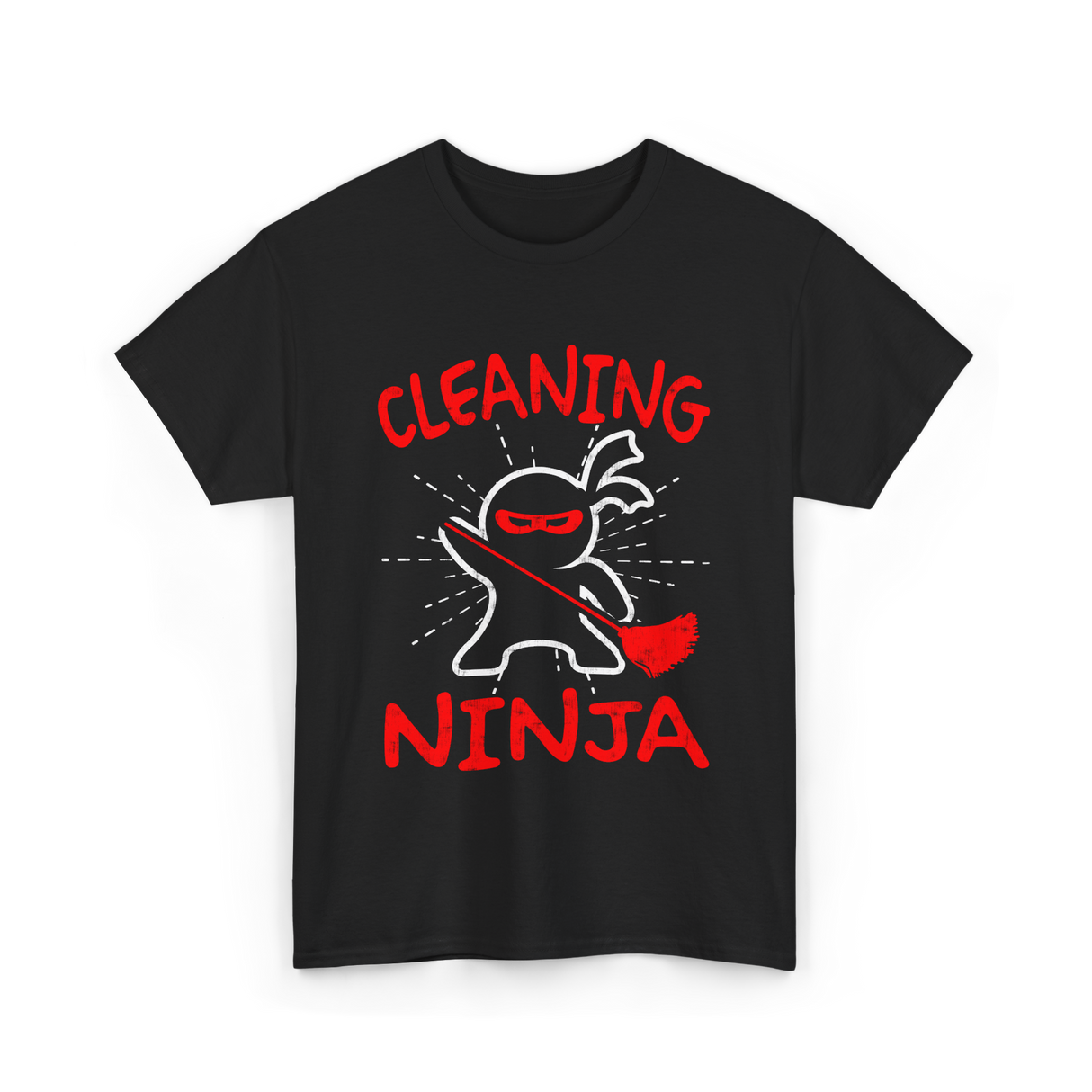 Cleaning Ninja Cleaning Janitor T-Shirt - Black