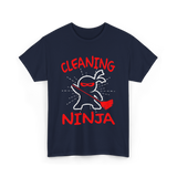 Cleaning Ninja Cleaning Janitor T-Shirt - Navy