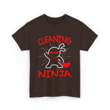 Cleaning Ninja Cleaning Janitor T-Shirt - Dark Chocolate