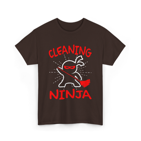 Cleaning Ninja Cleaning Janitor T-Shirt - Dark Chocolate