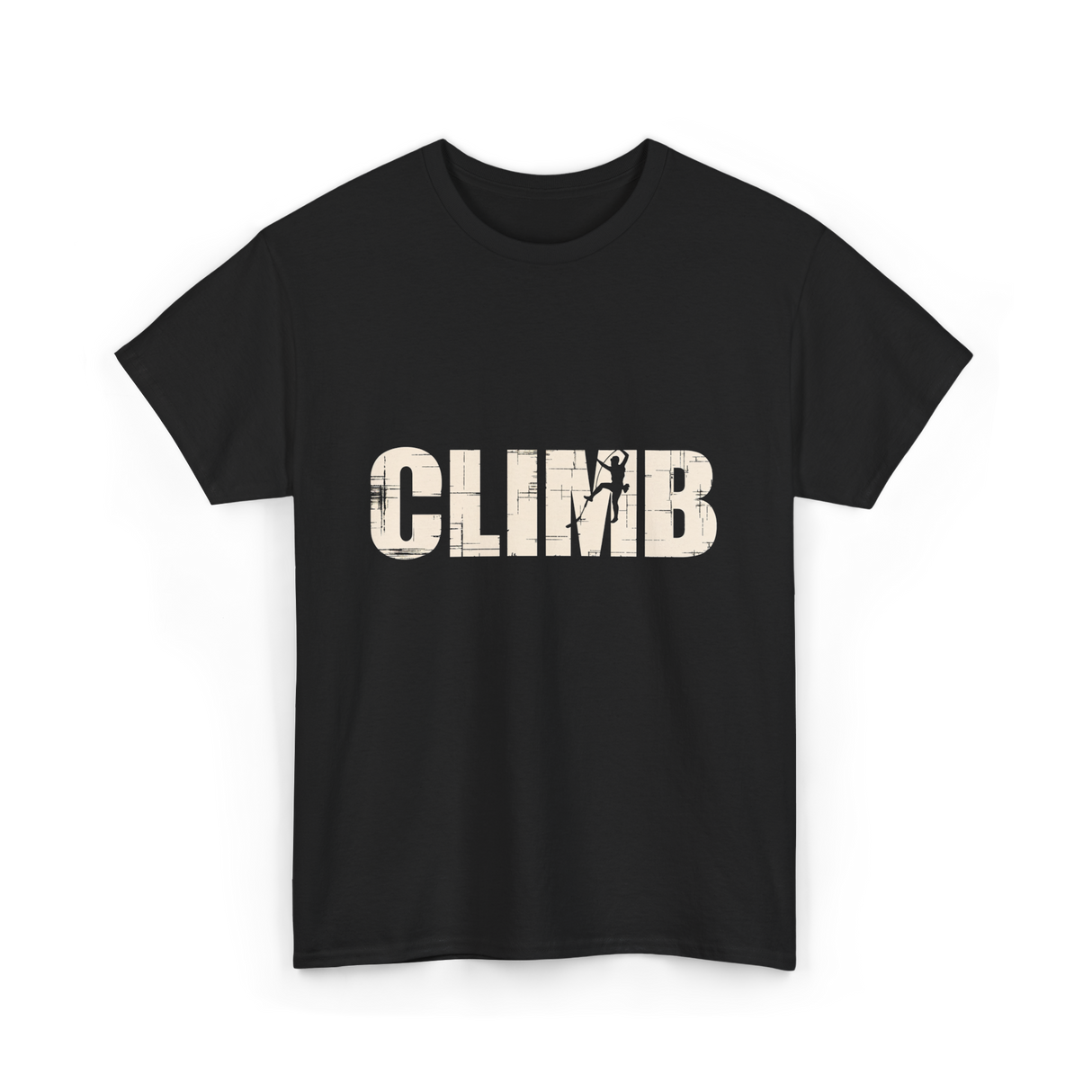 Climb Climbing Sport T-Shirt - Black