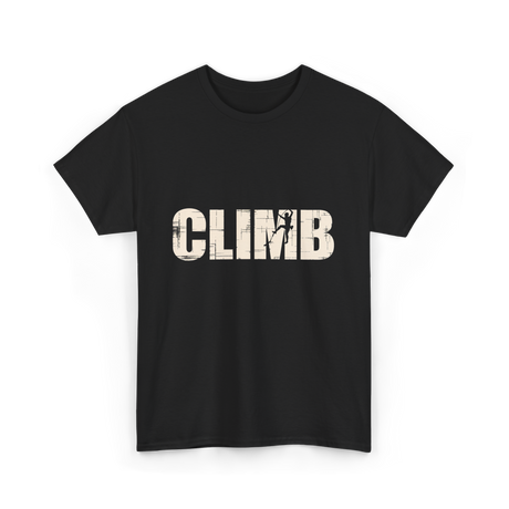 Climb Climbing Sport T-Shirt - Black