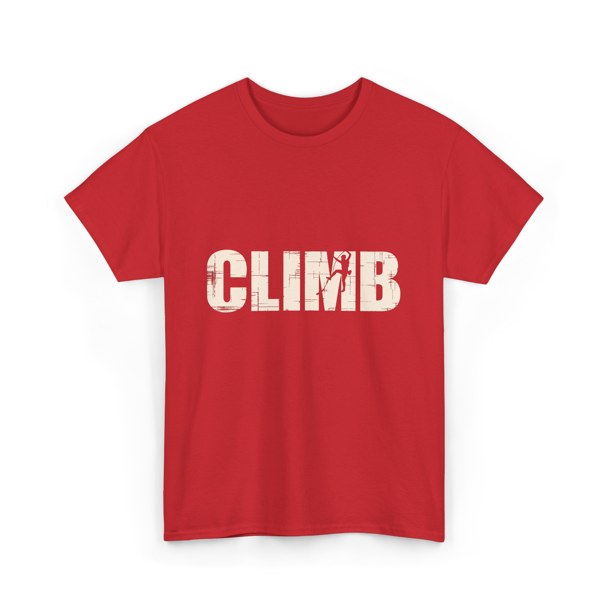 Climb Climbing Sport T-Shirt - Red