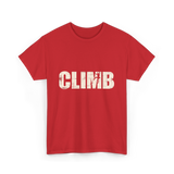 Climb Climbing Sport T-Shirt - Red