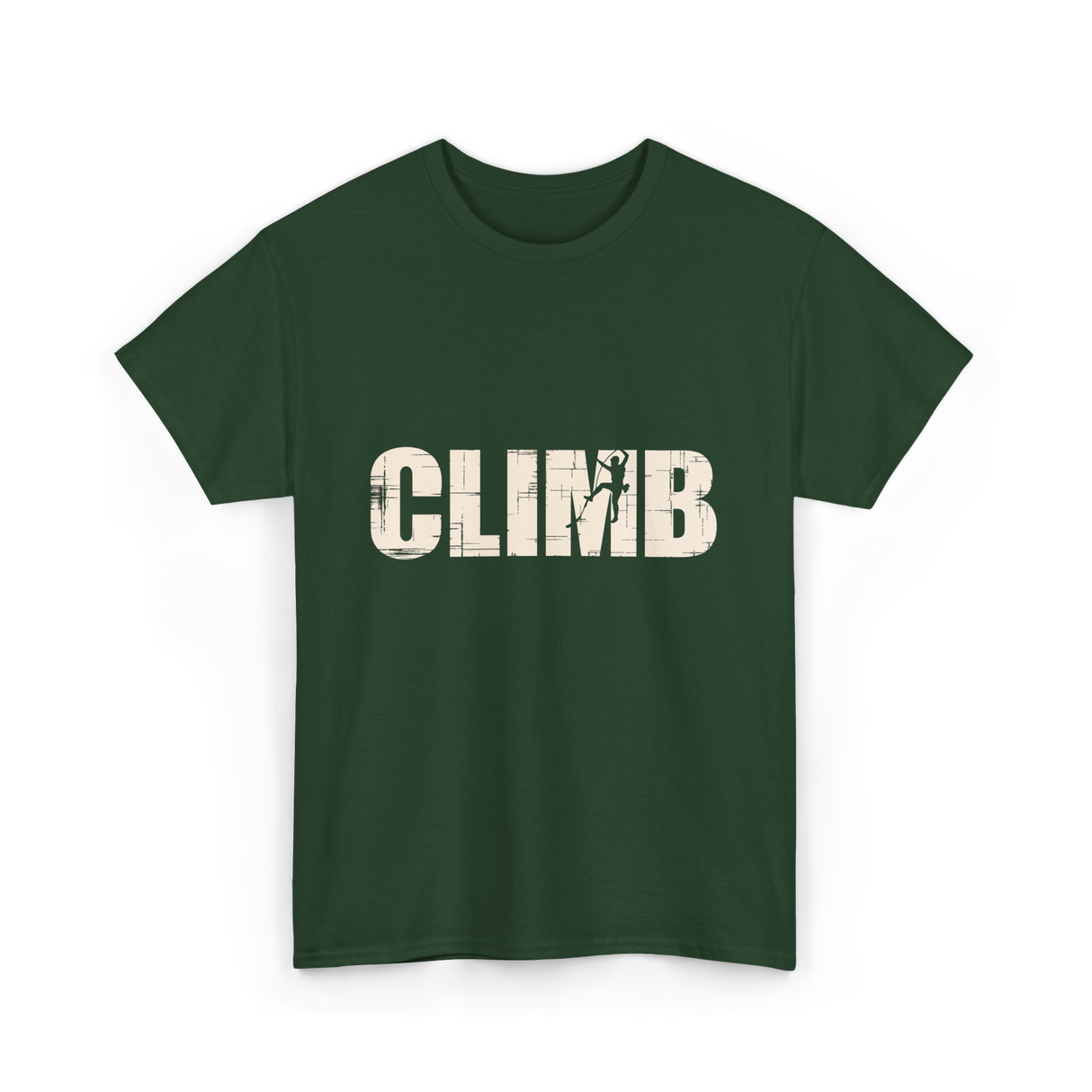 Climb Climbing Sport T-Shirt - Forest Green