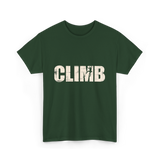 Climb Climbing Sport T-Shirt - Forest Green