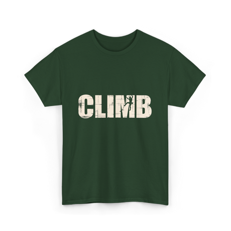 Climb Climbing Sport T-Shirt - Forest Green