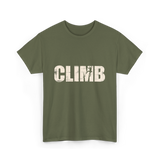 Climb Climbing Sport T-Shirt - Military Green