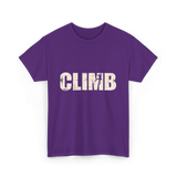 Climb Climbing Sport T-Shirt - Purple