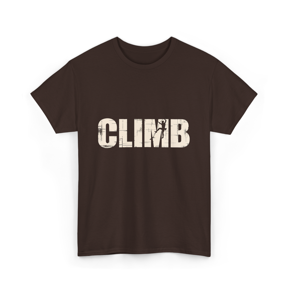 Climb Climbing Sport T-Shirt - Dark Chocolate