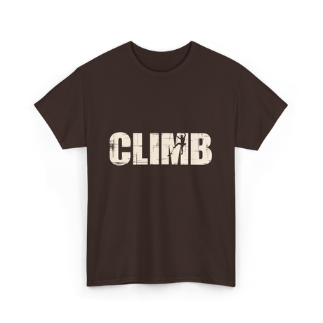 Climb Climbing Sport T-Shirt - Dark Chocolate