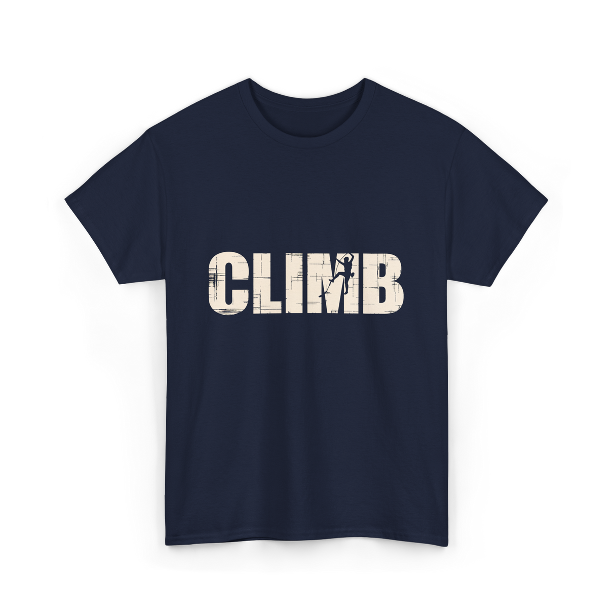 Climb Climbing Sport T-Shirt - Navy