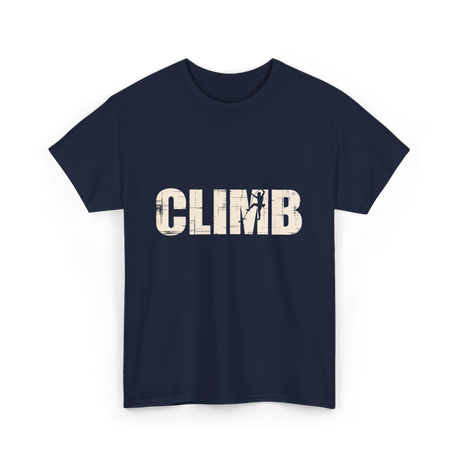 Climb Climbing Sport T-Shirt - Navy