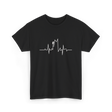 Climb Higher Rock Climbing EKG T-Shirt - Black