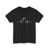 Climb Higher Rock Climbing EKG T-Shirt - Black