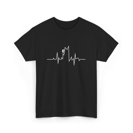 Climb Higher Rock Climbing EKG T-Shirt - Black