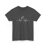 Climb Higher Rock Climbing EKG T-Shirt - Dark Heather