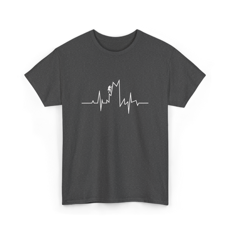 Climb Higher Rock Climbing EKG T-Shirt - Dark Heather