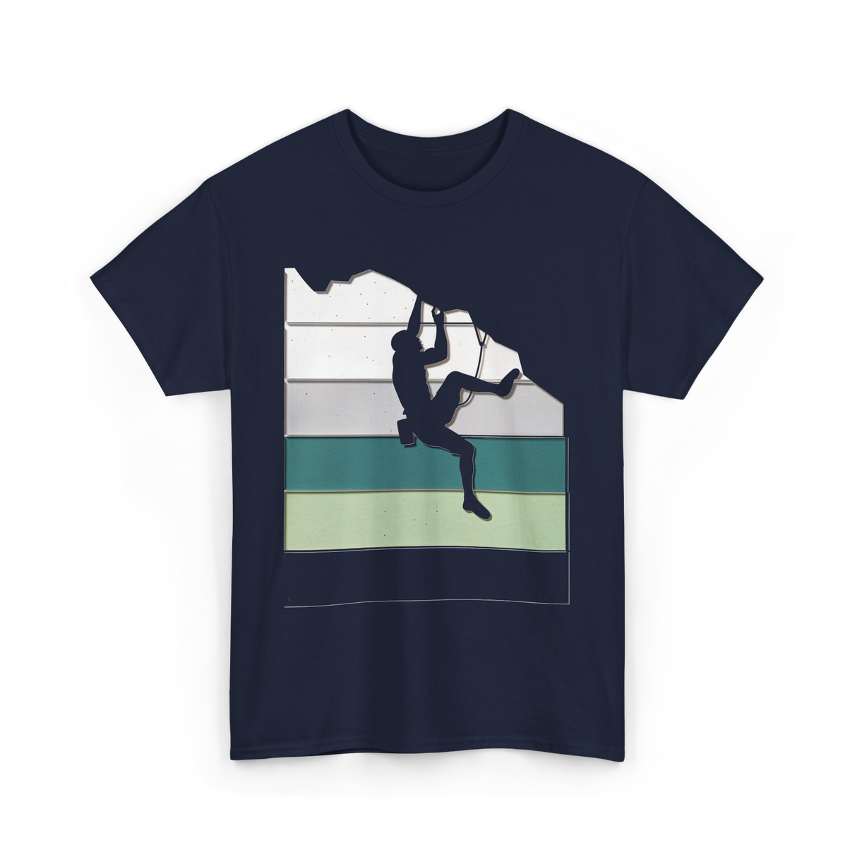 Climber Climbing Bouldering Adventure T-Shirt - Navy