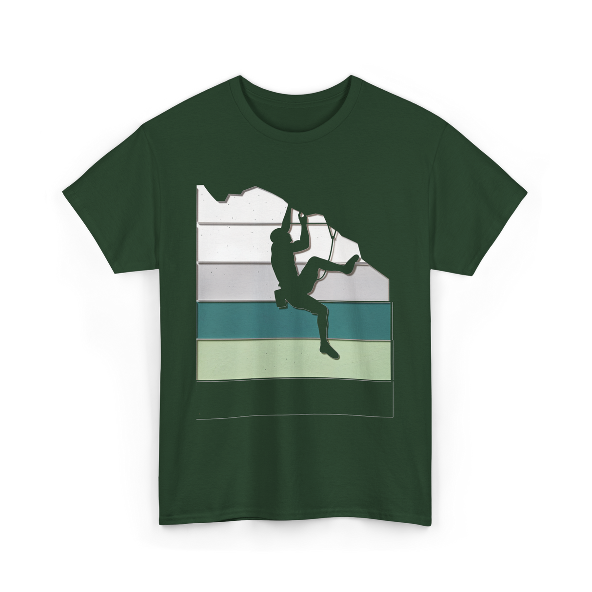 Climber Climbing Bouldering Adventure T-Shirt - Forest Green