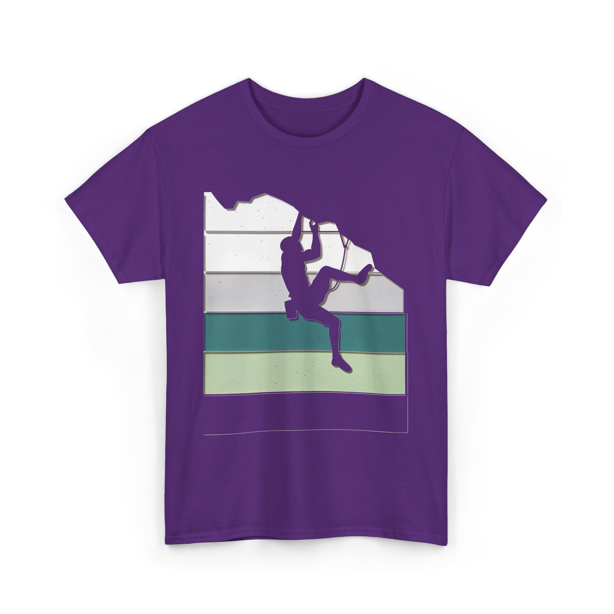 Climber Climbing Bouldering Adventure T-Shirt - Purple