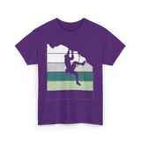 Climber Climbing Bouldering Adventure T-Shirt - Purple