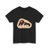 Climbing Mountains Carabiner T-Shirt - Black