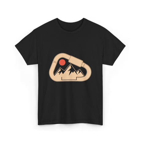 Climbing Mountains Carabiner T-Shirt - Black