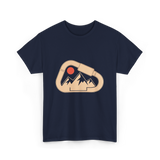 Climbing Mountains Carabiner T-Shirt - Navy