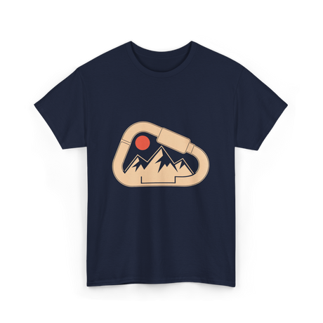 Climbing Mountains Carabiner T-Shirt - Navy