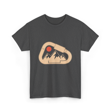 Climbing Mountains Carabiner T-Shirt - Dark Heather