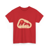 Climbing Mountains Carabiner T-Shirt - Red