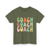 Coach Groovy Retro Coaching T-Shirt - Military Green