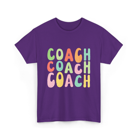 Coach Groovy Retro Coaching T-Shirt - Purple