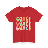 Coach Groovy Retro Coaching T-Shirt - Red