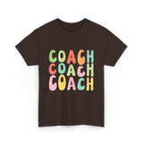 Coach Groovy Retro Coaching T-Shirt - Dark Chocolate