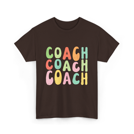 Coach Groovy Retro Coaching T-Shirt - Dark Chocolate