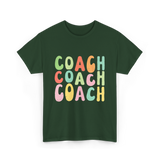 Coach Groovy Retro Coaching T-Shirt - Forest Green