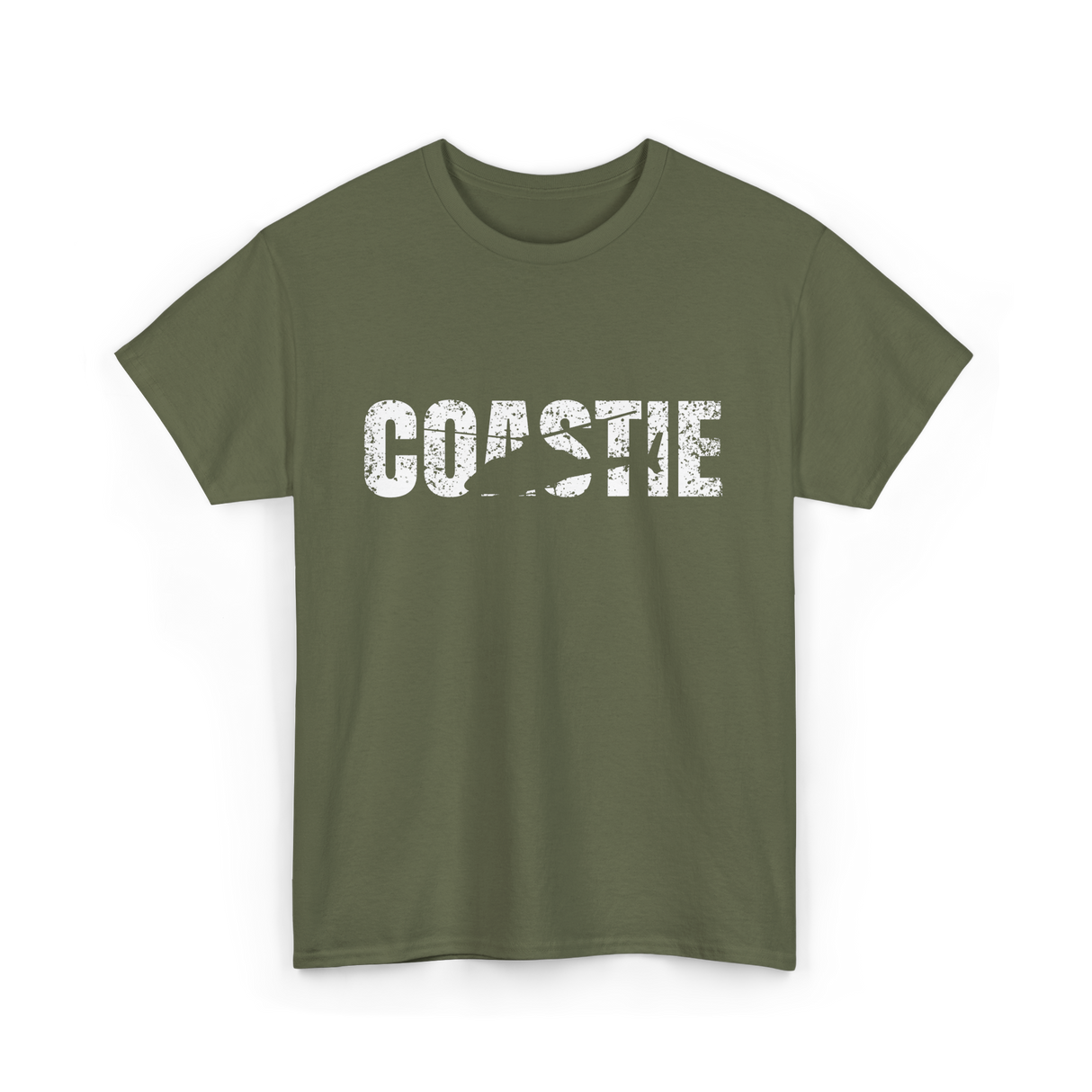 Coastie Coast Guard Coastal Rescue T-Shirt - Military Green