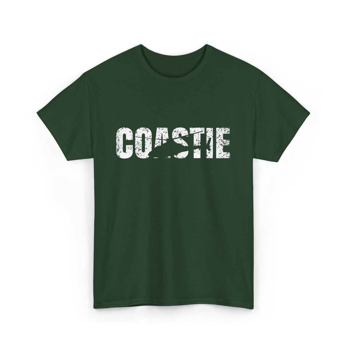 Coastie Coast Guard Coastal Rescue T-Shirt - Forest Green