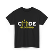 Code Blooded Coder Coding T-Shirt - Black